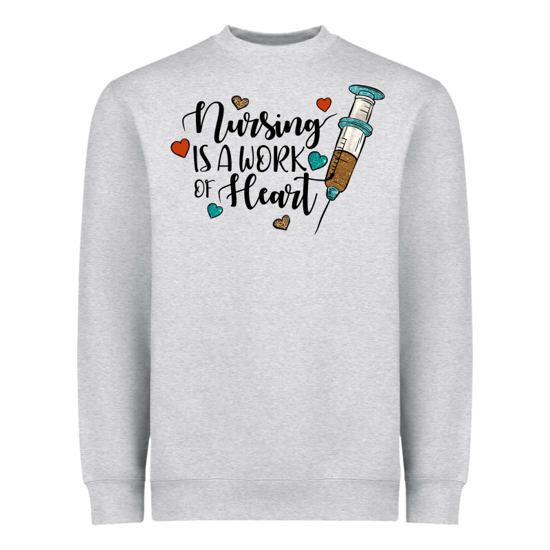 Nursing İs A Work Of Heart Heavyweight Sweatshirt by JahusDesignShop | Teevron