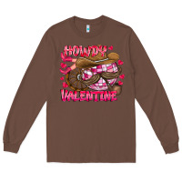 Chestnut Howdy Valentine Long Sleeve Tee - CowhideDigitalArt