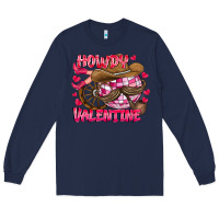 Navy Howdy Valentine Long Sleeve Tee - CowhideDigitalArt