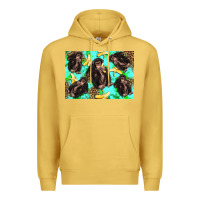 Antique Gold Monkey bananas kid's bottle Premium Hoodie - Artiststas