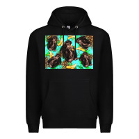 Black Monkey bananas kid's bottle Premium Hoodie - Artiststas