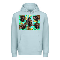 Blue Mist Monkey bananas kid's bottle Premium Hoodie - Artiststas