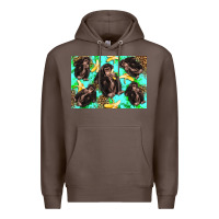 Coffee Monkey bananas kid's bottle Premium Hoodie - Artiststas