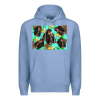 Colony Blue Monkey bananas kid's bottle Premium Hoodie - Artiststas