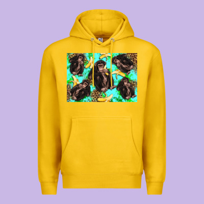 Monkey Bananas Kid's Bottle Premium Hoodie Designed By Artiststas