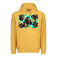 Mustard Monkey bananas kid's bottle Premium Hoodie - Artiststas