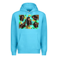 Ocean Blue Monkey bananas kid's bottle Premium Hoodie - Artiststas