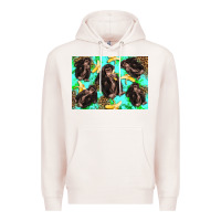 Pale Pink Monkey bananas kid's bottle Premium Hoodie - Artiststas