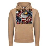 Vintage Coffee American eagle Vintage Hoodie - CowhideDigitalArt