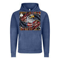 Vintage Denim American eagle Vintage Hoodie - CowhideDigitalArt