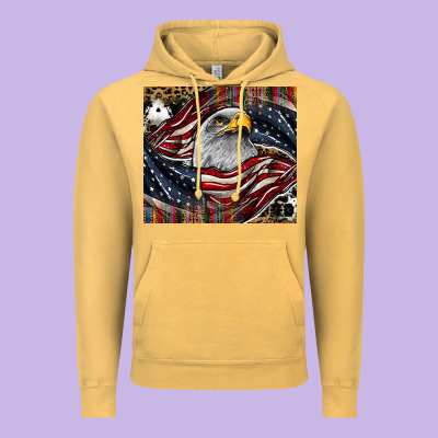 American Eagle Vintage Hoodie Designed By Cowhidedigitalart