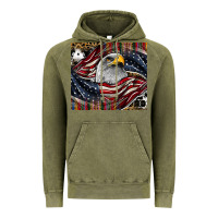 Vintage Olive American eagle Vintage Hoodie - CowhideDigitalArt