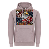 Vintage Zinc American eagle Vintage Hoodie - CowhideDigitalArt