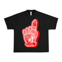 Black number one foam finger Urban Heavy Tee - FaDigitalArtStudio