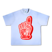 Grape Ice number one foam finger Urban Heavy Tee - FaDigitalArtStudio