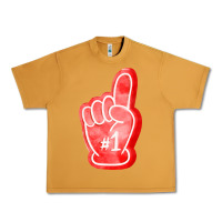 Peanut Butter number one foam finger Urban Heavy Tee - FaDigitalArtStudio
