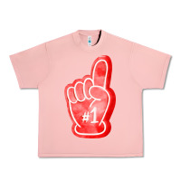 Salmon number one foam finger Urban Heavy Tee - FaDigitalArtStudio