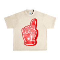 Sandshell number one foam finger Urban Heavy Tee - FaDigitalArtStudio