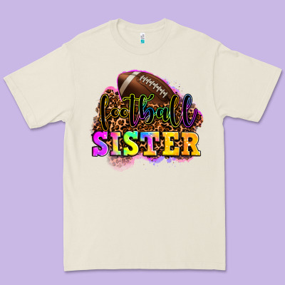 Football Sister Premium Tee Designed By Oliviacreatesart