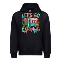 Black let's go camping Urban Hoodie - RanaPortraitStore