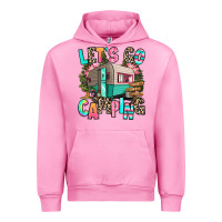 Fuchsia Pink let's go camping Urban Hoodie - RanaPortraitStore