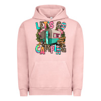 Pigment Salmon let's go camping Urban Hoodie - RanaPortraitStore