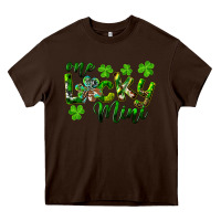 Chocolate Brown St. Patrick's Day One Lucky Mini Heavy Core Tee - RanaPortraitStore