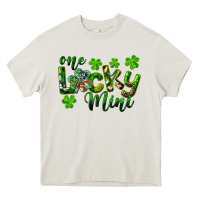 Cream St. Patrick's Day One Lucky Mini Heavy Core Tee - RanaPortraitStore