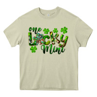 Mossy St. Patrick's Day One Lucky Mini Heavy Core Tee - RanaPortraitStore
