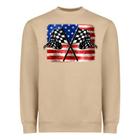 Mushroom American Racing Flag Heavyweight Sweatshirt - JahusDesignShop
