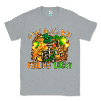 Heather Grey St. Patrick's Dead inside but feeling lucky Classic Tee - HowdyJamesFarm