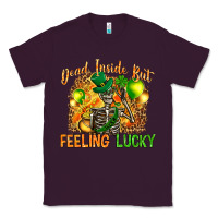 Plum St. Patrick's Dead inside but feeling lucky Classic Tee - HowdyJamesFarm