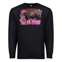 Black be mine black angus bull Premium Sweatshirt - RanaPortraitStore