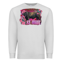 Dove Grey be mine black angus bull Premium Sweatshirt - RanaPortraitStore