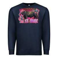 Navy be mine black angus bull Premium Sweatshirt - RanaPortraitStore