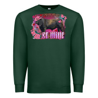 Sports Green be mine black angus bull Premium Sweatshirt - RanaPortraitStore