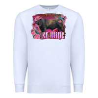 White be mine black angus bull Premium Sweatshirt - RanaPortraitStore