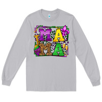Moon Dust Mardi Gras leopard frame mama Mother's Day Long Sleeve Tee - LillyAllenDesigns