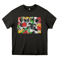 Asphalt Autism background Heavy Core Tee - CowGirlArtShop