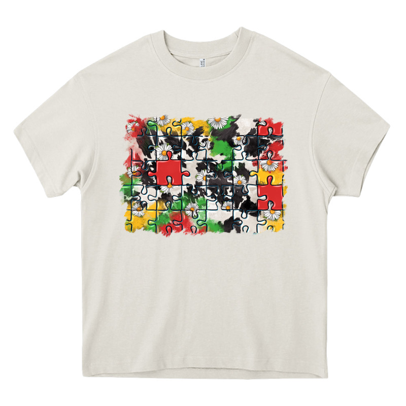 Autism Background Heavy Core Tee by CowGirlArtShop | Teevron