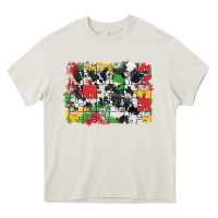 Cream Autism background Heavy Core Tee - CowGirlArtShop