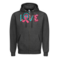 Charcoal Heather love Zipper Hoodie - JahusDesignShop