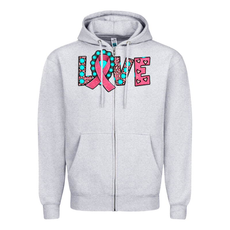 Love Zipper Hoodie by JahusDesignShop | Teevron