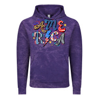 Cloud Purple America Vintage Hoodie - CowhideDigitalArt