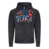 Vintage Black America Vintage Hoodie - CowhideDigitalArt