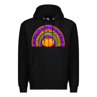 Black halloween rainbow Premium Hoodie - Jasminsmagicworld