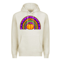 Oatmeal Heather halloween rainbow Premium Hoodie - Jasminsmagicworld