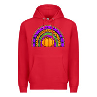 Red halloween rainbow Premium Hoodie - Jasminsmagicworld