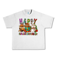 Happy Hallothankmas Coffee Cups Urban Heavy Tee | Teevron