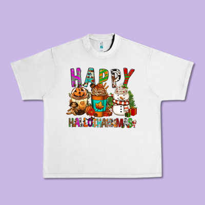 Happy Hallothankmas Coffee Cups Urban Heavy Tee Designed By Fadigitalartstudio